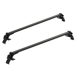 Darrahopens Auto Accessories > Auto Accessories Others Universal Car Roof Racks Pod Aluminium Cross Bars Adjustable 145cm Black