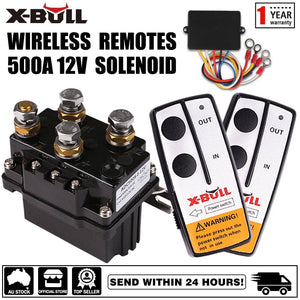 darrahopens Auto Accessories > Auto Accessories Others X-BULL Winch Solenoid Relay 12V 500A Winch Controller Twin Wireless Remote4WD4x4