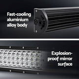 Darrahopens Auto Accessories > Lights Giantz LED Driving Light 50 Inch Flood Spot Light Bar Driving Lamp Offroad Truck