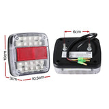 Darrahopens Auto Accessories > Lights Giantz Pair 26 LED Tail Lights Stop Reverse Indicator 12V Ute Trailer Truck