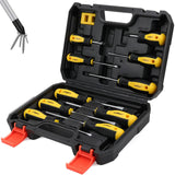 Darrahopens Auto Accessories > Tools 11-Pieces Magnetic Screwdriver Set with Case Magnetizer Demagnetizer Flat Head