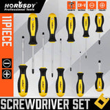 Darrahopens Auto Accessories > Tools 11-Pieces Magnetic Screwdriver Set with Case Magnetizer Demagnetizer Flat Head