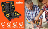 Darrahopens Auto Accessories > Tools 11-Pieces Magnetic Screwdriver Set with Case Magnetizer Demagnetizer Flat Head