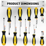 Darrahopens Auto Accessories > Tools 11-Pieces Magnetic Screwdriver Set with Case Magnetizer Demagnetizer Flat Head