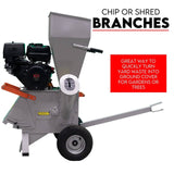 Darrahopens Auto Accessories > Tools 15HP Engine Wood Chipper Garden Mulcher Shredder Mulch Chip Tree Branch