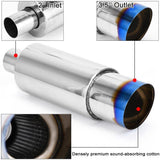 Darrahopens Auto Accessories > Tools 3.5 Cannon Muffler 2.0 Inlet Titanium Universal Muffler SS Exhaust Pipe Chrome