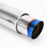 Darrahopens Auto Accessories > Tools 3.5 Cannon Muffler 2.0 Inlet Titanium Universal Muffler SS Exhaust Pipe Chrome