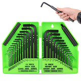 Darrahopens Auto Accessories > Tools 32Pcs Hex Key Set Allen Wrench Set Metric & SAE Storage Case L Shape Crv Au