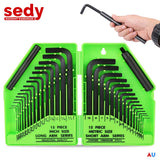 Darrahopens Auto Accessories > Tools 32Pcs Hex Key Set Allen Wrench Set Metric & SAE Storage Case L Shape Crv Au