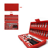 Darrahopens Auto Accessories > Tools 46Pcs Screwdriver Wrench Socket Set Ratchet Screwdriver Bit Torx Car Repair Tool