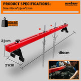 Darrahopens Auto Accessories > Tools HORUSDY 1.8M Engine Support Bar Engine Load Leveler Transmission Dual Hook 500Kg