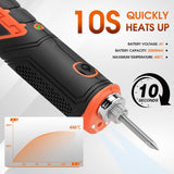 Darrahopens Auto Accessories > Tools HORUSDY 8W 4V Max Cordless Soldering Iron Rechargeable with Lithium-Ion Battery