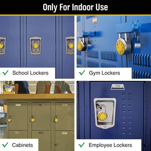 Darrahopens Auto Accessories > Tools Lock Dial Combination Lock Gym Sports Locker Toolbox Case School Portable Fences