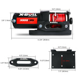 darrahopens Auto Accessories > Winches X-BULL Electric Winch 12V Wireless 3000lbs/1360kg Synthetic Rope BOAT ATV 4WD