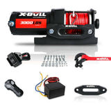 darrahopens Auto Accessories > Winches X-BULL Electric Winch 12V Wireless 3000lbs/1360kg Synthetic Rope BOAT ATV 4WD