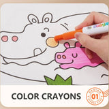 Darrahopens Baby & Kids > Baby & Kids Others 44cm*10m Kids Drawing Roll Color Filling Paper Graffiti Scroll Coloring Paper Toy(Style 01:2 themes)