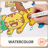 Darrahopens Baby & Kids > Baby & Kids Others 44cm*10m Kids Drawing Roll Color Filling Paper Graffiti Scroll Coloring Paper Toy(Style 01:2 themes)