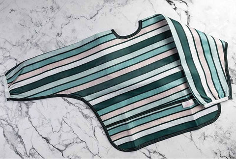 Darrahopens Baby & Kids > Baby & Kids Others Smockie Bib ™ - Aqua Lines