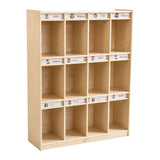 Darrahopens Baby & Kids > Kid's Furniture Jooyes 12 Cubbies Bag Locker Storage Cabinet