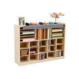 Darrahopens Baby & Kids > Kid's Furniture Jooyes 15 Cubby Cabinet Kids Bookshelf Organiser Storage