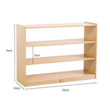 Darrahopens Baby & Kids > Kid's Furniture Jooyes 3 Shelf Wooden Storage Cabinet Open Back H76cm