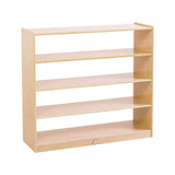 Darrahopens Baby & Kids > Kid's Furniture Jooyes 4 Shelf Wooden Storage Cabinet Open Back H91cm