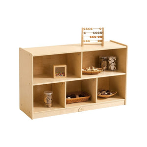 Darrahopens Baby & Kids > Kid's Furniture Jooyes 5 Cubby Cabinet Kids Bookshelf Organiser Storage - H60.5cm