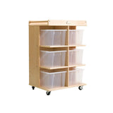 Darrahopens Baby & Kids > Kid's Furniture Jooyes 6 Tray Storage Cabinet With Castors