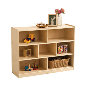 Darrahopens Baby & Kids > Kid's Furniture Jooyes 7 Cubby Storage Cabinet Kids Bookcase Organiser - H76cm