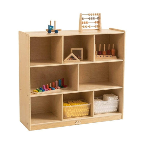 Darrahopens Baby & Kids > Kid's Furniture Jooyes 8 Cubby Cabinet Kids Bookshelf Organiser Storage - H91cm