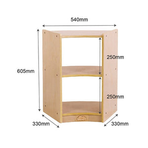 Darrahopens Baby & Kids > Kid's Furniture Jooyes Children Curved Shelf With Open Back - H60.5cm