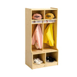 Darrahopens Baby & Kids > Kid's Furniture Jooyes Children Preschool Coat Locker With Cubbies - 2 Section