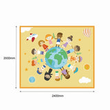 Darrahopens Baby & Kids > Kid's Furniture Jooyes Children's Hand-in-Hand Earth Carpet 200 x 240