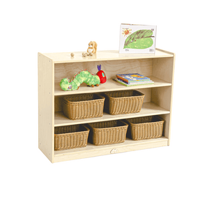 Darrahopens Baby & Kids > Kid's Furniture Jooyes Kids 3 Shelf Wooden Bookcase Organiser Storage - H76cm