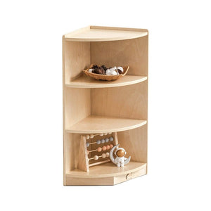 Darrahopens Baby & Kids > Kid's Furniture Jooyes Kids 3 Tier Corner Shelf Wooden Storage Cabinet