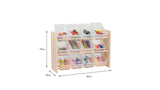 Darrahopens Baby & Kids > Kid's Furniture Jooyes Kids 3 Tier Toy Storage Rack Organiser Display Shelf With Bins