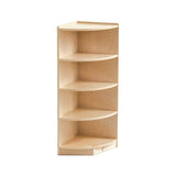 Darrahopens Baby & Kids > Kid's Furniture Jooyes Kids 4 Tier Corner Shelf Wooden Storage Cabinet