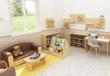 Darrahopens Baby & Kids > Kid's Furniture Jooyes Kids 4 Tier Wooden Display Bookcase - Double Side