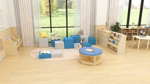 Darrahopens Baby & Kids > Kid's Furniture Jooyes Kids Double Side Wooden Bookcase With Storage