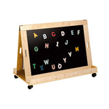 Darrahopens Baby & Kids > Kid's Furniture Jooyes  Kids Magnetic Standing Easel White and Black Board