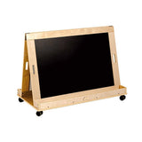 Darrahopens Baby & Kids > Kid's Furniture Jooyes  Kids Magnetic Standing Easel White and Black Board