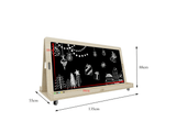 Darrahopens Baby & Kids > Kid's Furniture Jooyes  Kids Magnetic Standing Easel White and Black Board