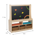 Darrahopens Baby & Kids > Kid's Furniture Jooyes Kids Magnetic Standing Easel White and Black Board