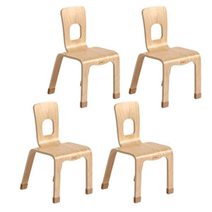 Darrahopens Baby & Kids > Kid's Furniture Jooyes Kids One Piece Bentwood Stackable Chair 4 Pack - H30cm