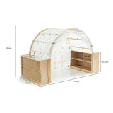 Darrahopens Baby & Kids > Kid's Furniture Jooyes Kids Rainbow House Play Stand Cubby House With Storage Cabinet