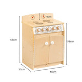 Darrahopens Baby & Kids > Kid's Furniture Jooyes Kids Wooden Play Kitchen Stove - H65cm