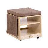 Darrahopens Baby & Kids > Kid's Furniture Jooyes Mobile Teacher Stool with Storage Birch Plywood