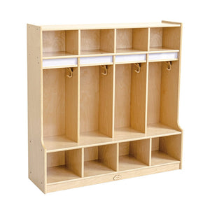 Darrahopens Baby & Kids > Kid's Furniture Jooyes Preschool Coat Locker With Cubbies - 4 Section