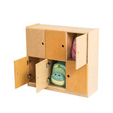 Darrahopens Baby & Kids > Kid's Furniture Jooyes School Bag Locker Storage Cabinet - 6 Doors