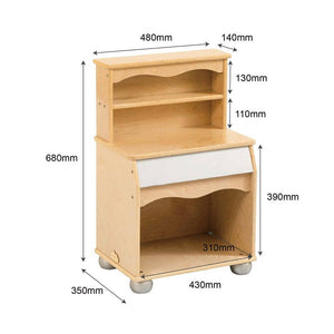 Darrahopens Baby & Kids > Kid's Furniture Jooyes Toddler Play Kitchen Cupboard - H68cm